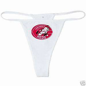 New Cincinnati Reds White or Pink Thong  