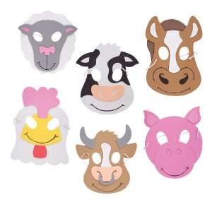  Farm Animal Costume Masks (1 dz)