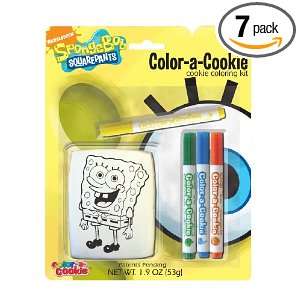 Color a Cookie SpongeBob Cookie Kit, 1.8 Ounce Packages (Pack of 7 