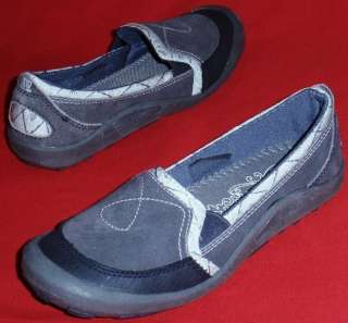 NEW Womens NORTHSIDE Gray Leather Casual Loafers Flats Slip On Shoes 