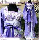 China Hanfu Kimono Purple Dress Cosplay Costume BP1