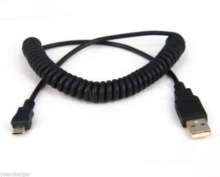 Coiled Micro USB SYNC+CHARGE cable 4  Kindle 2 DX  