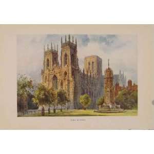    Painting By Haslehust York Minster English Country