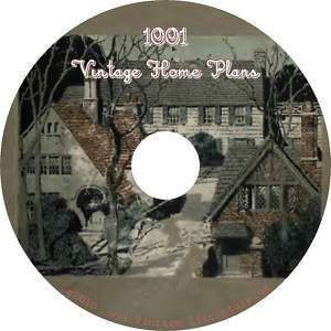 1001 House & Home Plans {49 Vintage Books} on DVD  