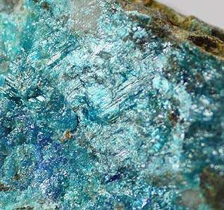 Vibrant Blue CALEDONITE Crystals, California   Mineral Specimen 