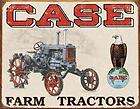 vintage original case farm machinery tin sign tractor rare  