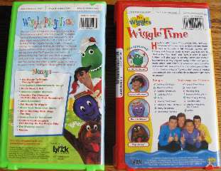 The Wiggles VHS set of 2 Wiggle Time / Wiggly Play Time  