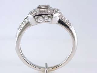   Diamond .50ct 14K White Gold Engagement Wedding Cocktail Ring Jewelry