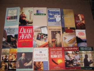 LOT OF 46 CHARLES SWINDOLL BOOKS & STUDY GUIDES  