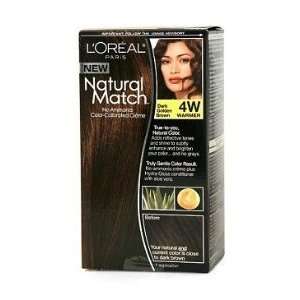   Match No Ammonia Color Calibrated Hair Color, Dark Golden Brown, 4W