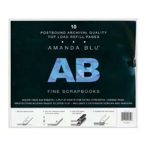  Amanda Blu 8 Inch by 8 Inch Postbound Page Protectors 