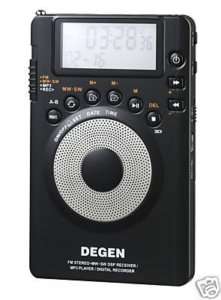 Degen DE1123 DSP AM FM Shortwave Radio + 1GB  Player  