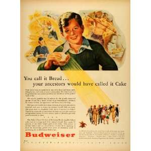  1943 Ad Anheuser Busch Co Budweiser Beer Brewing Alcohol 