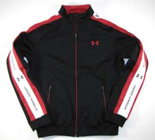 NWT UNDER ARMOUR Mens Track Jacket Sz. L Large Loose Fit Black New 