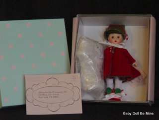 New in Box Madame Alexander Sending Christmas Cheer 8 inch doll with 