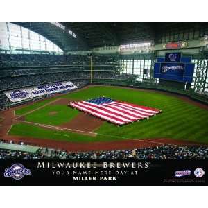  Personalized Milwaukee Brewers Stadium Print Sports 