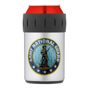   Thermos Can Cooler Koozie Army National Guard Emblem 