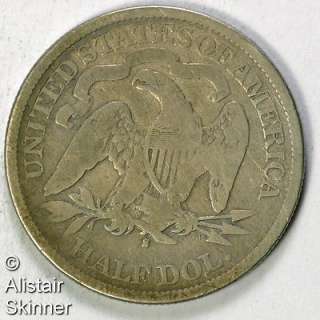 1875 S Seated Liberty Half Dollar G  