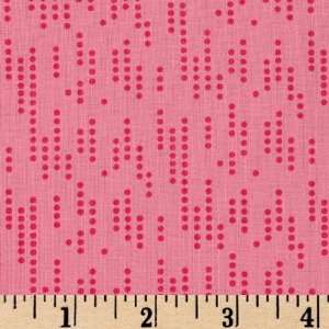  43 Wide Woodstock Running Dots Pink Fabric By The Yard 