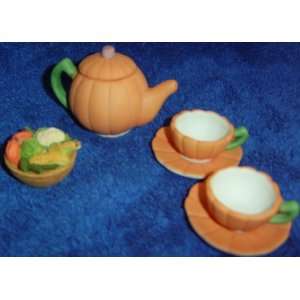  Miniature Pumpkin Tea Set 