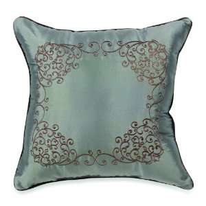  Luxury Home Plaza Square Pillow, Blue