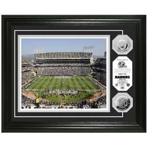Oakland Raiders Oakland Alameda County Coliseum Silver Coin Photo Mint 