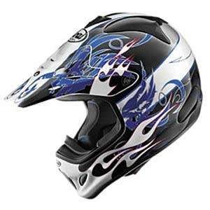  Arai VX Pro III Wing Flame Helmet   Large/White 