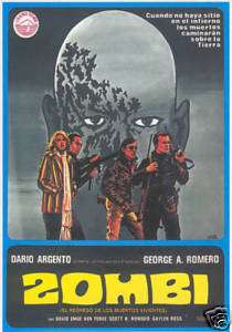 DAWN OF THE DEAD ZOMBI 1978 11X16 SPANISH MOVIE POSTER  