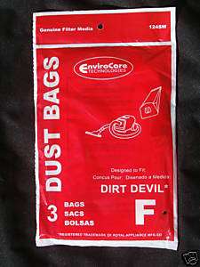 24 Royal Dirt Devil Canister Type F Allergy VACUUM BAG  