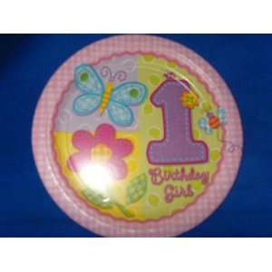  Hugs & Stitches Girls 1st Birthday Dessert Plates Toys & Games