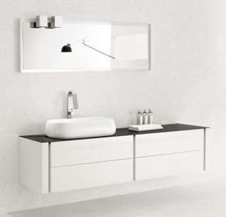 Bathroom Vanity   Modern Bathroom Vanity Set   Single Sink   Blanc 