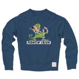   Irish Navy Retro Brand Vintage Crewneck Sweatshirt