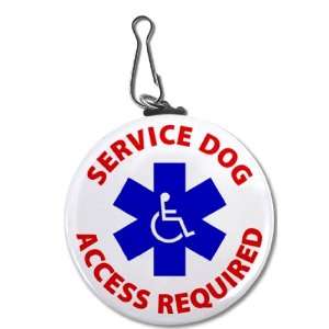  SERVICE DOG ACCESS REQUIRED Blue Medical Alert Symbol 2.25 