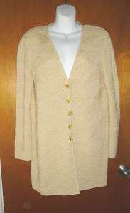ESCADA Womens Jacket Tan&Gold thread NWOT SZ10US 40EU  