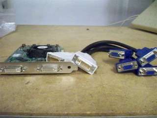 Matrox 7082 0401 128MB Dual DVI AGP VIDEO CARD+Cable  