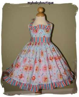   STRAWBERRY SHORTCAKE Nautical Pageant Birthday Twirl Dress 2 3T  