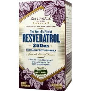  Reserveage Organics Resveratrol 250 mg VCaps Health 