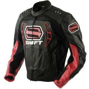  Shift Racing Octane Leather Jacket   Small/Red Automotive