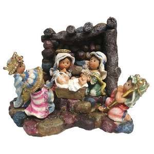 Childrens Christmas Nativity With Creche 5.5 