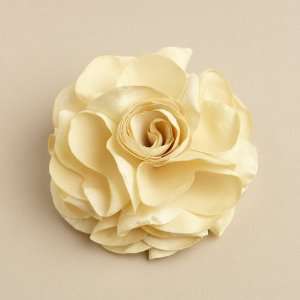   Antique Yellow Silk Rose Hair Clip or Pin by Mariell Designs Jewelry