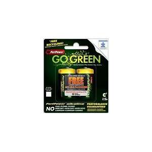 Go Green C Alkaline Batteries 2 pack