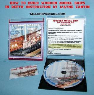 HOW TO BUILD WOODEN MODEL SHIPS FROM KITS ON A CD.
