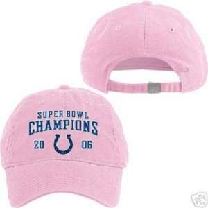  Women`s Indianapolis Colts Super Bowl XLI Adjustable Pink 
