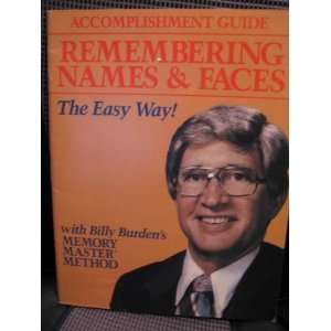   Way with Billy Burdens Memory Master Method) Billy Burden Books