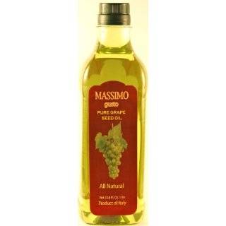 Massimo Gusto, Grapeseed Oil, 1 Liter Bottle (Pack of 2)