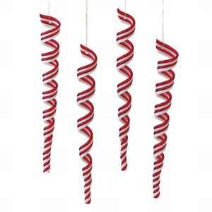 Red White Peppermint Stripe Candy Christmas Ornament  