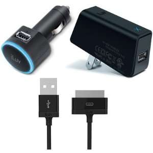   USB Car Adapter and USB AC Adapter with Galaxy Tab cable Electronics