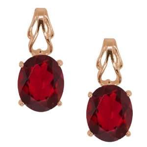  4.60 Ct Oval Ruby Red Mystic Quartz Gold Plated Sterling 