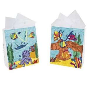 Color Your Own Tropical Fish Bags   Craft Kits & Projects & Color Your 