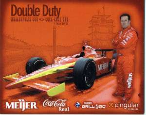 2004 ROBBY GORDON INDY DOUBLE DUTY MAY 30TH POSTCARD  